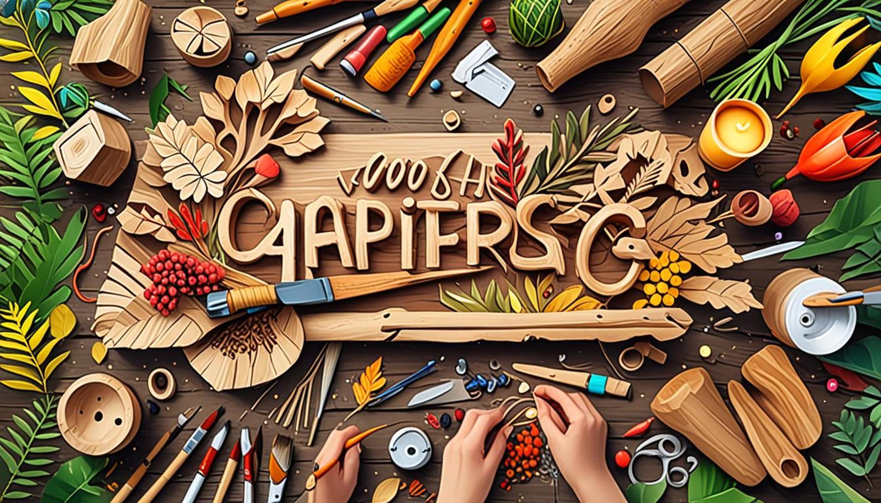 The Art of Handicrafts with Natural Materials Collected from Outdoor Activities